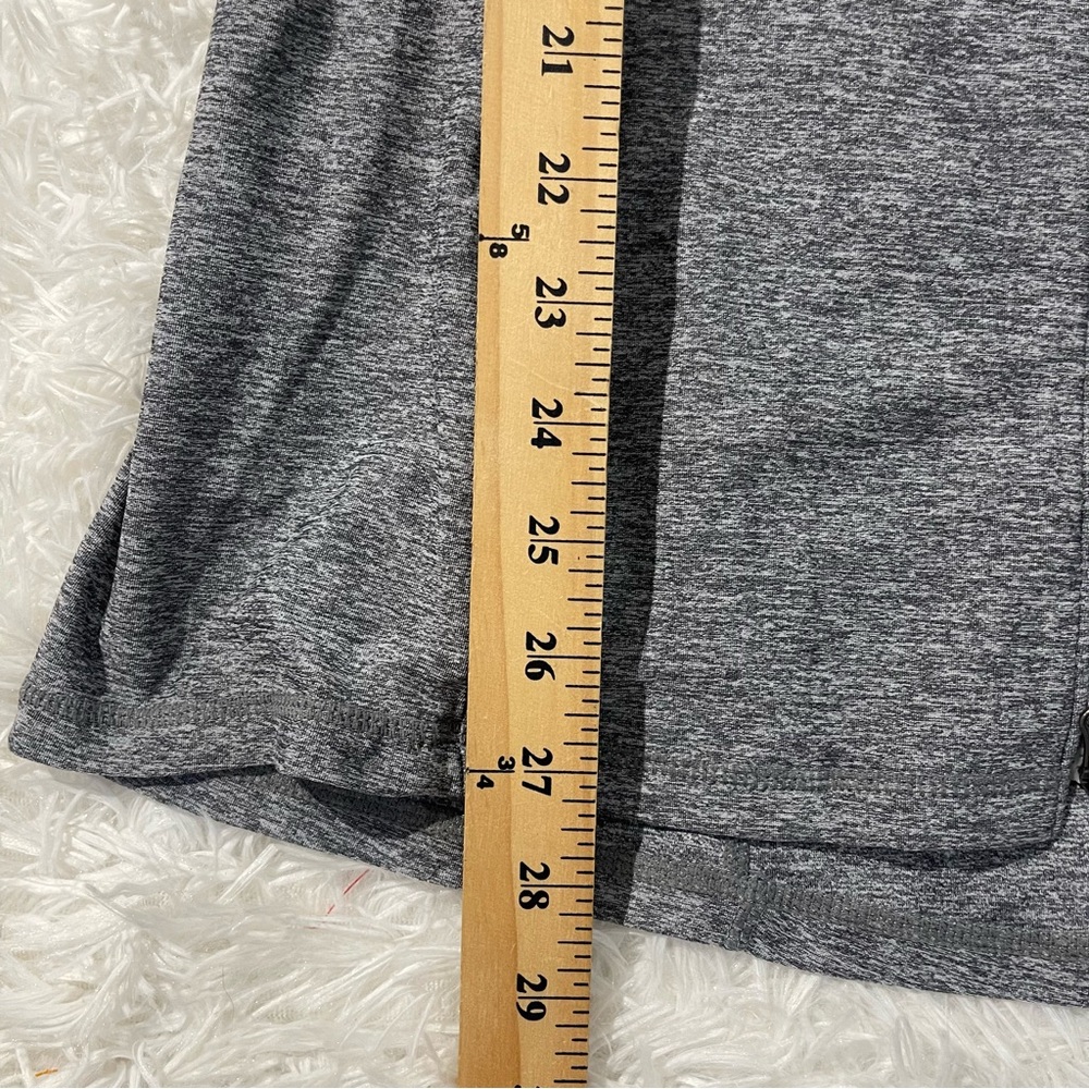 Athleta Womens Heather Gray Full Zip Jacket Size Medium Hooded Lightweight - Picture 8 of 10